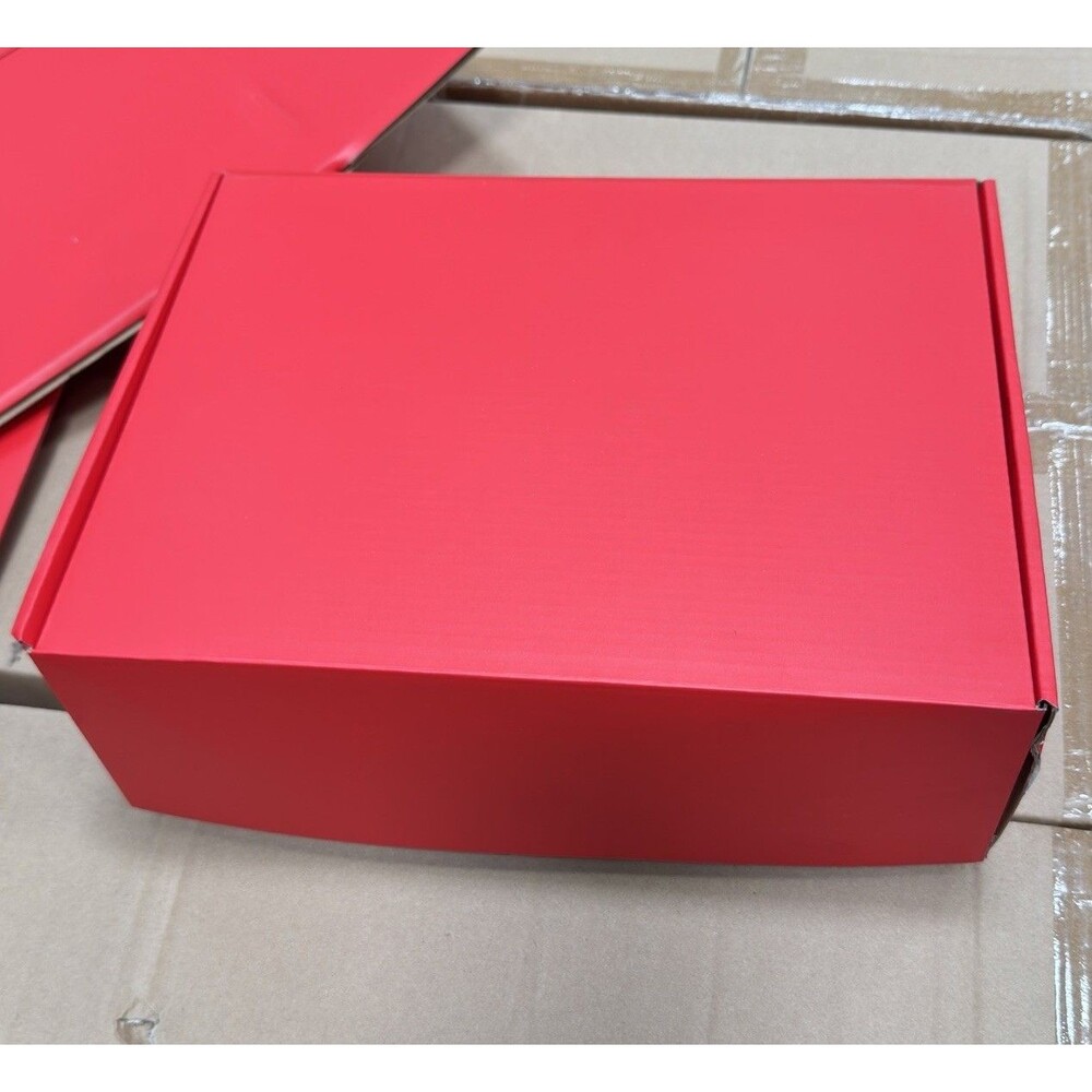 Paper Mart Red Corrugated Tuck Top Box 12x9x4 50 Count Bulk Gift Packaging Lot